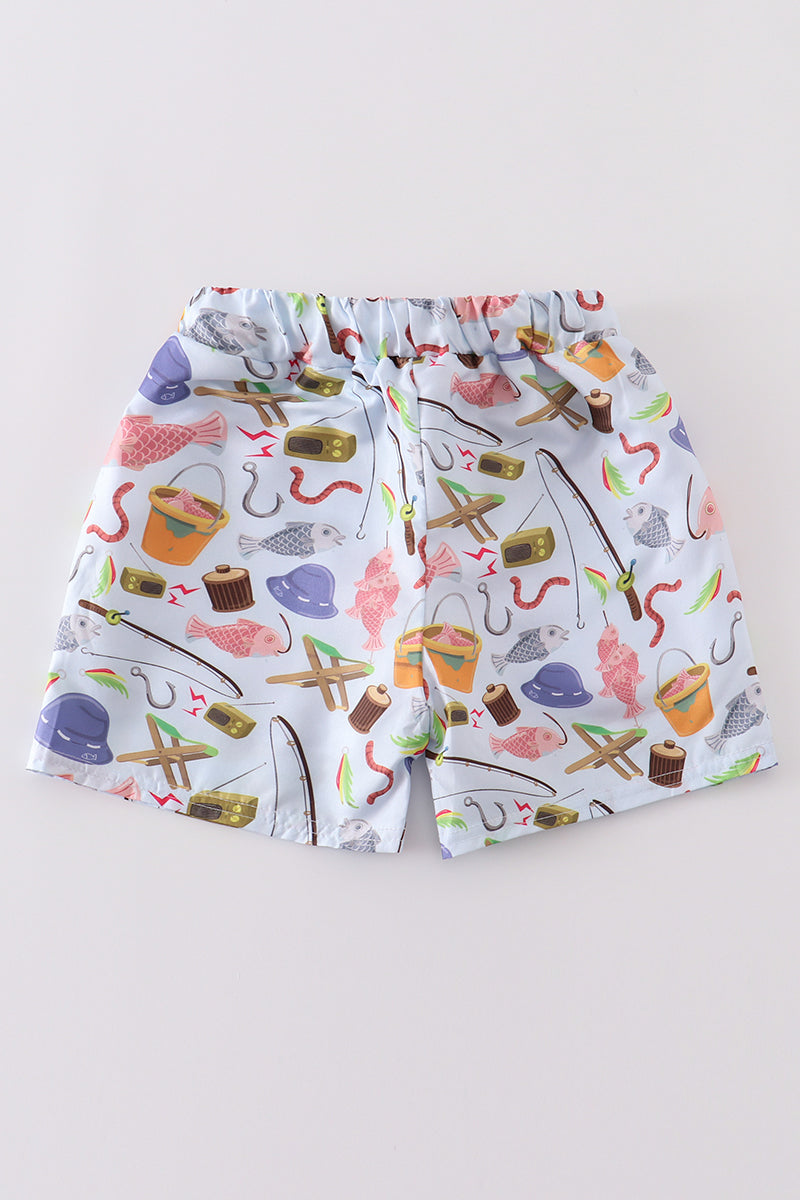 Fishing boy trunk shorts