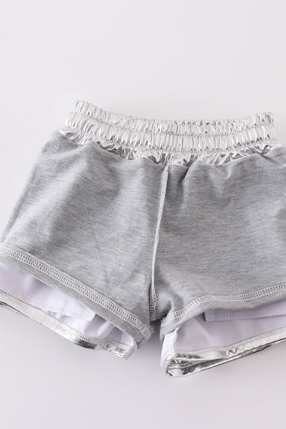 Silver laser shorts