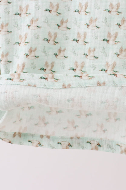 Premium duck print muslin top