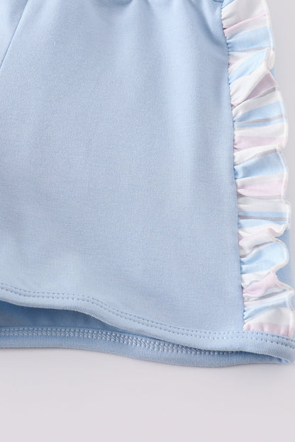 Crab french knot stripe girl set