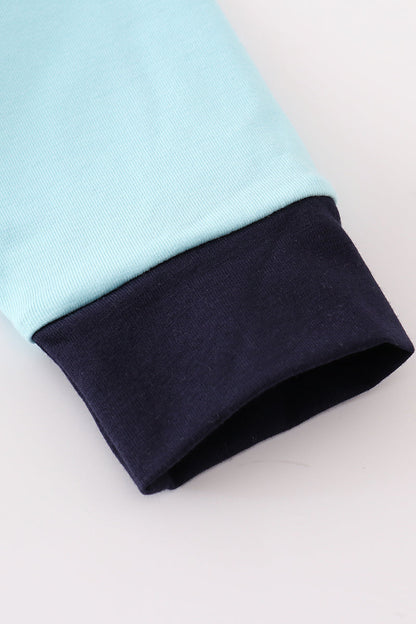 Blue halloween character boy top