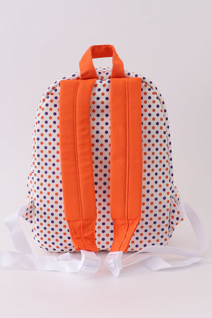 Clemson university embroidery girl schoolbag
