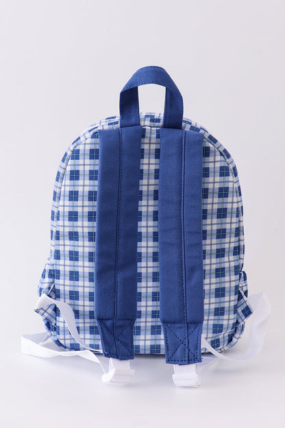 Blue kentucky wildcats embroider girl schoolbag