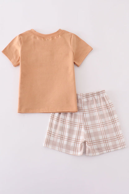 Khaki go hunting embroidery set