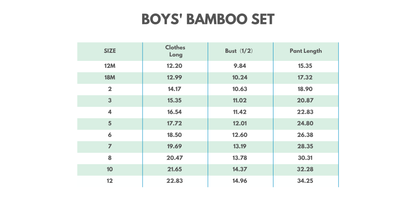 Blue Turtle Bamboo Pajama Set